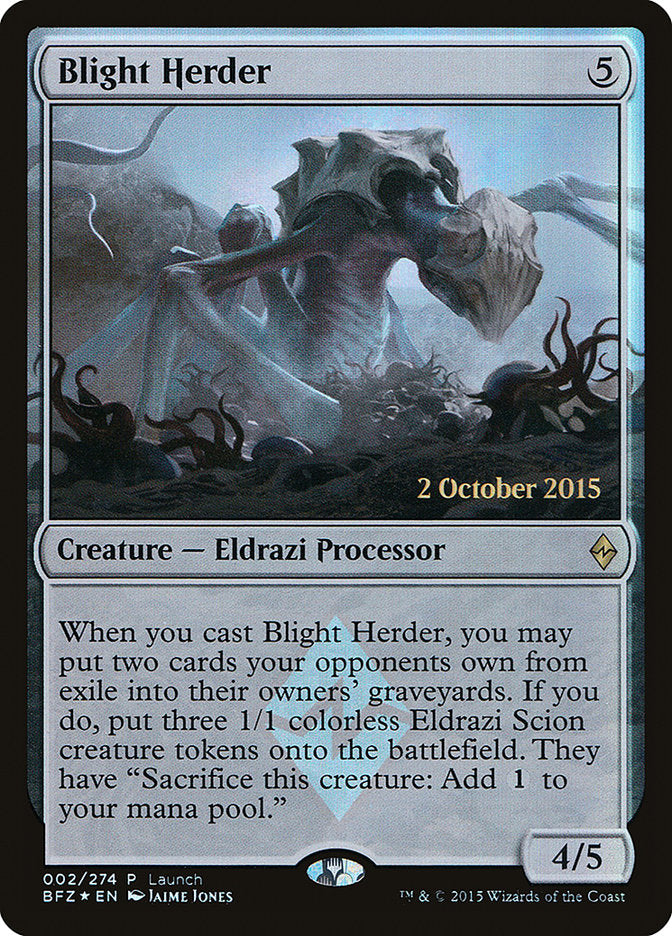Blight Herder (Prerelease) (Battle for Zendikar) - (Foil): Battle for Zendikar Promos