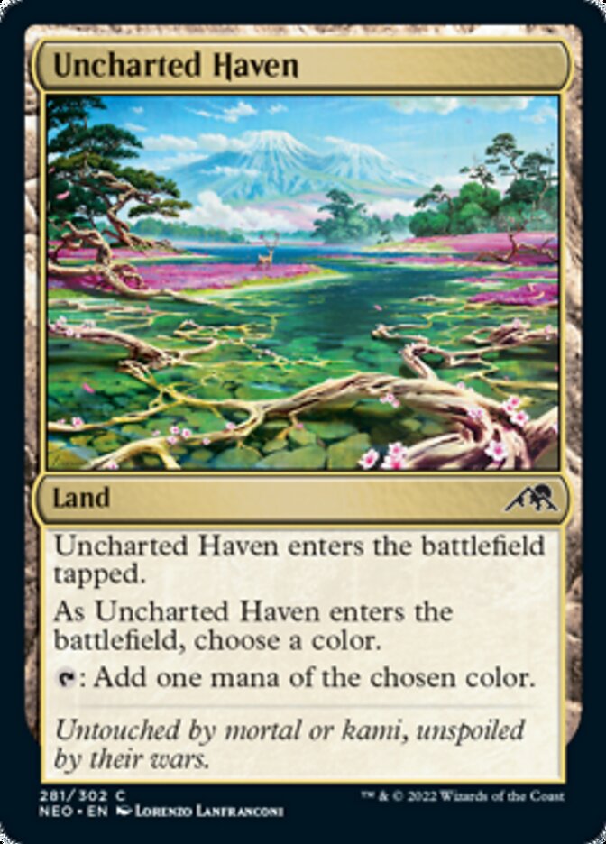 Uncharted Haven - (Foil): Kamigawa: Neon Dynasty