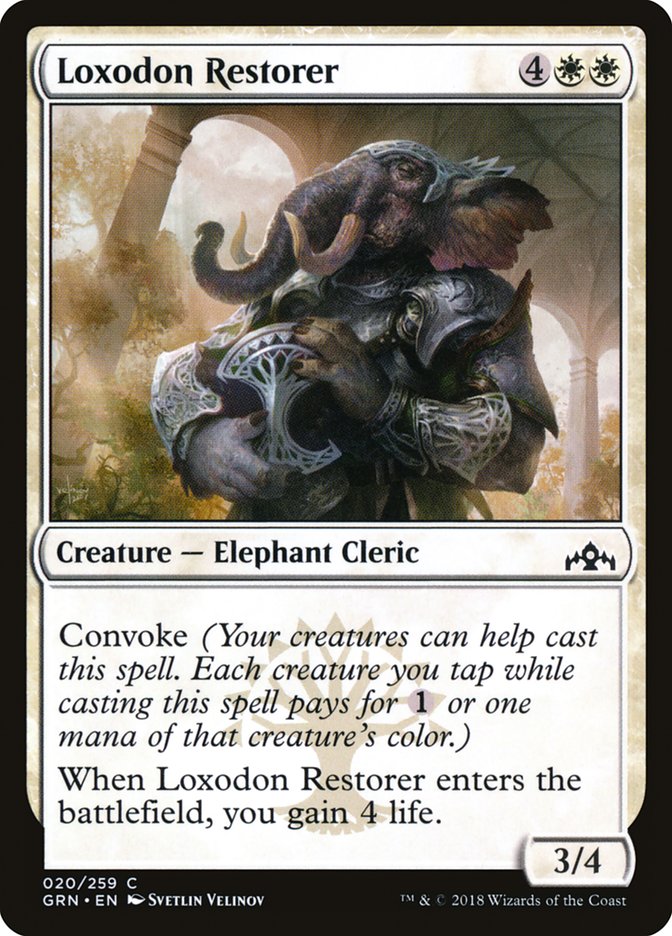 Loxodon Restorer - (Foil): Guilds of Ravnica
