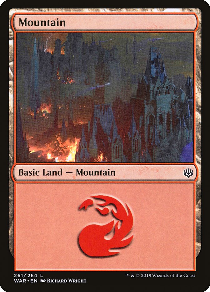 Mountain (#261) - (Foil): War of the Spark