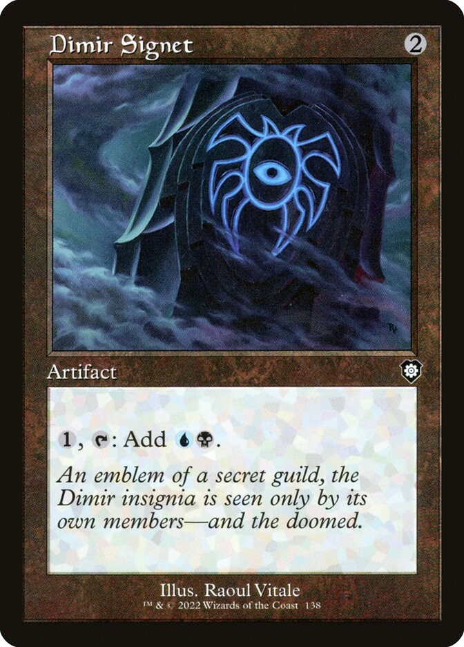 Dimir Signet (Retro Frame): The Brothers' War Commander
