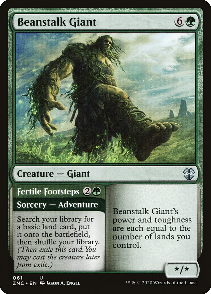 Beanstalk Giant // Fertile Footsteps: Zendikar Rising Commander