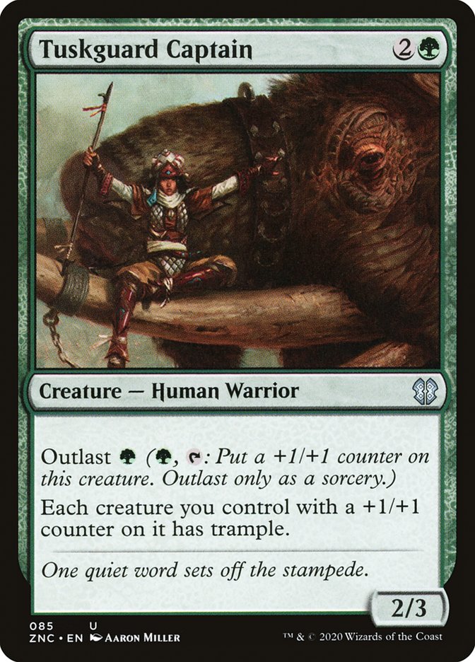 Tuskguard Captain: Zendikar Rising Commander