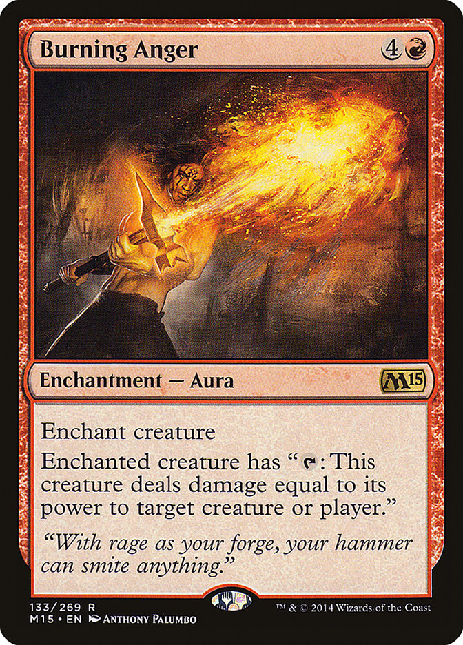 Burning Anger - (Foil): Magic 2015