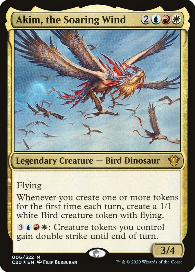 Akim, the Soaring Wind - (Foil): Commander 2020