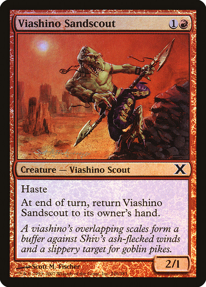 Viashino Sandscout - (Foil): Tenth Edition