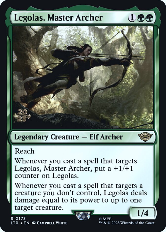 Legolas, Master Archer (Prerelease) (The Lord of the Rings) - (Foil): Tales of Middle-earth Promos