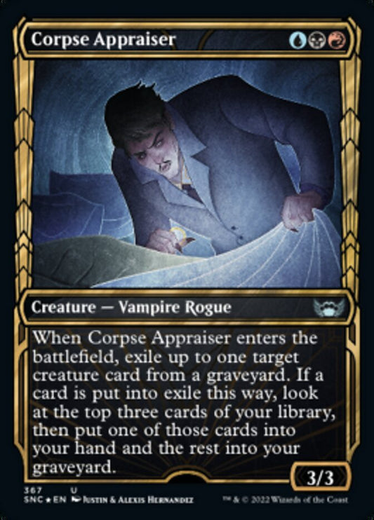 Corpse Appraiser (Showcase) (Gilded Foil) - (Foil): Streets of New Capenna