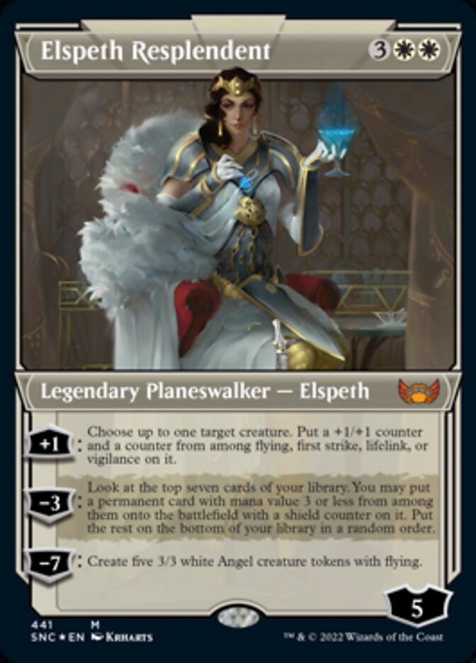 Elspeth Resplendent (Showcase) (Foil Etched) - Foil: Streets of New Capenna