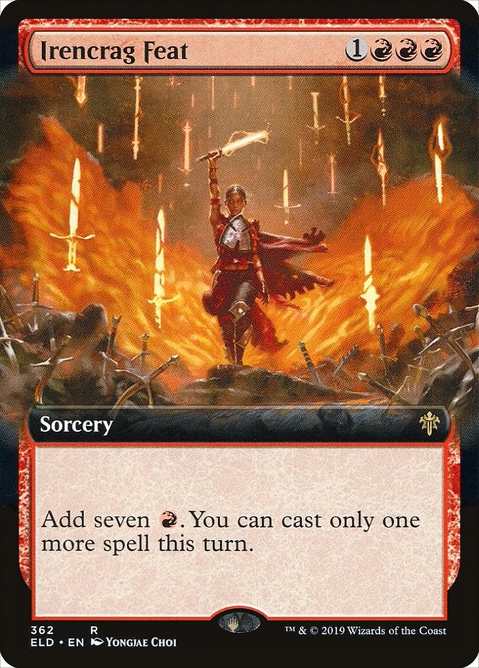 Irencrag Feat (Extended Art) - (Foil): Throne of Eldraine