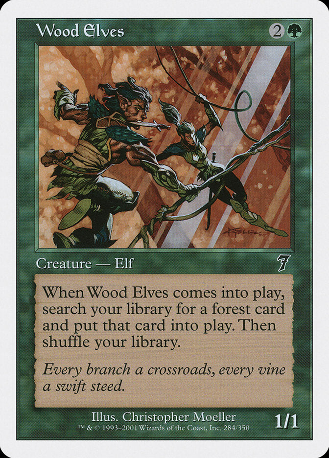 Wood Elves - (Foil): Seventh Edition