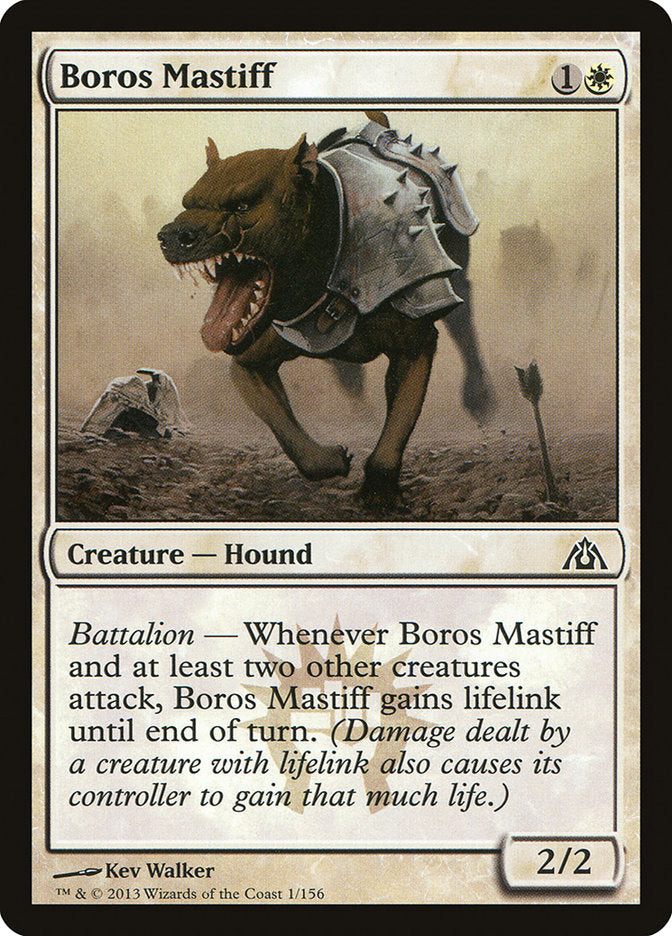 Boros Mastiff - (Foil): Dragon's Maze