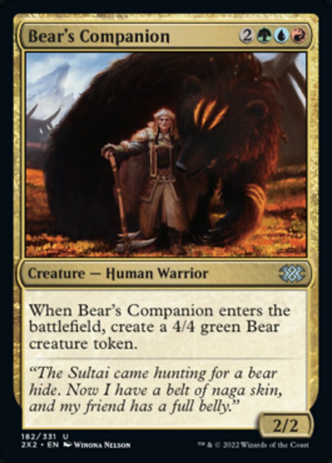 Bear's Companion - (Foil): Double Masters 2022