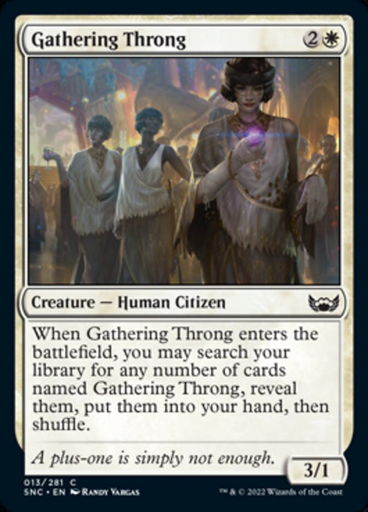 Gathering Throng - (Foil): Streets of New Capenna
