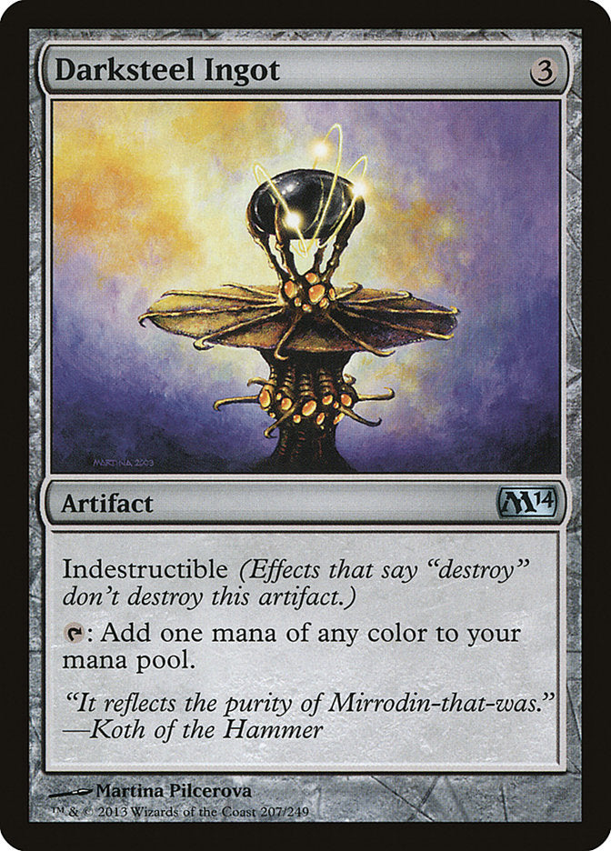 Darksteel Ingot - (Foil): Magic 2014