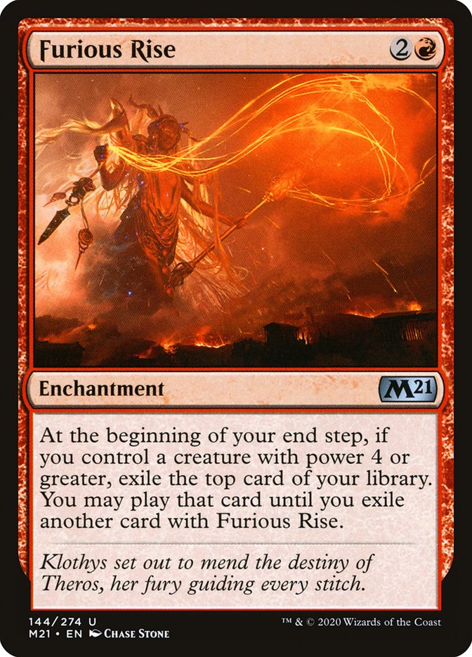 Furious Rise - (Foil): Core Set 2021