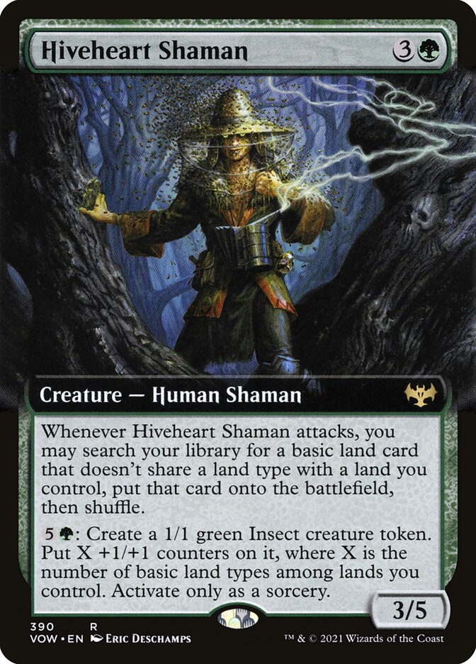 Hiveheart Shaman (Extended Art): Innistrad: Crimson Vow
