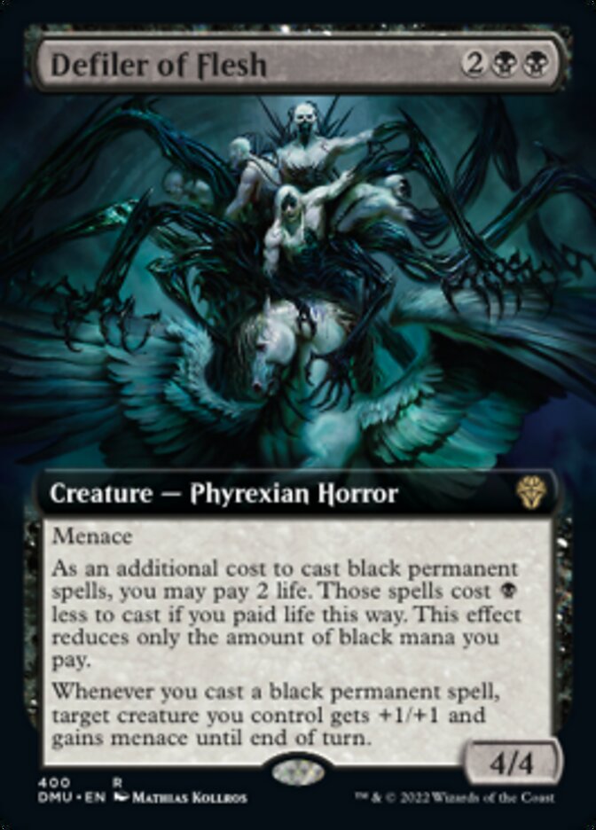 Defiler of Flesh (Extended Art) - (Foil): Dominaria United