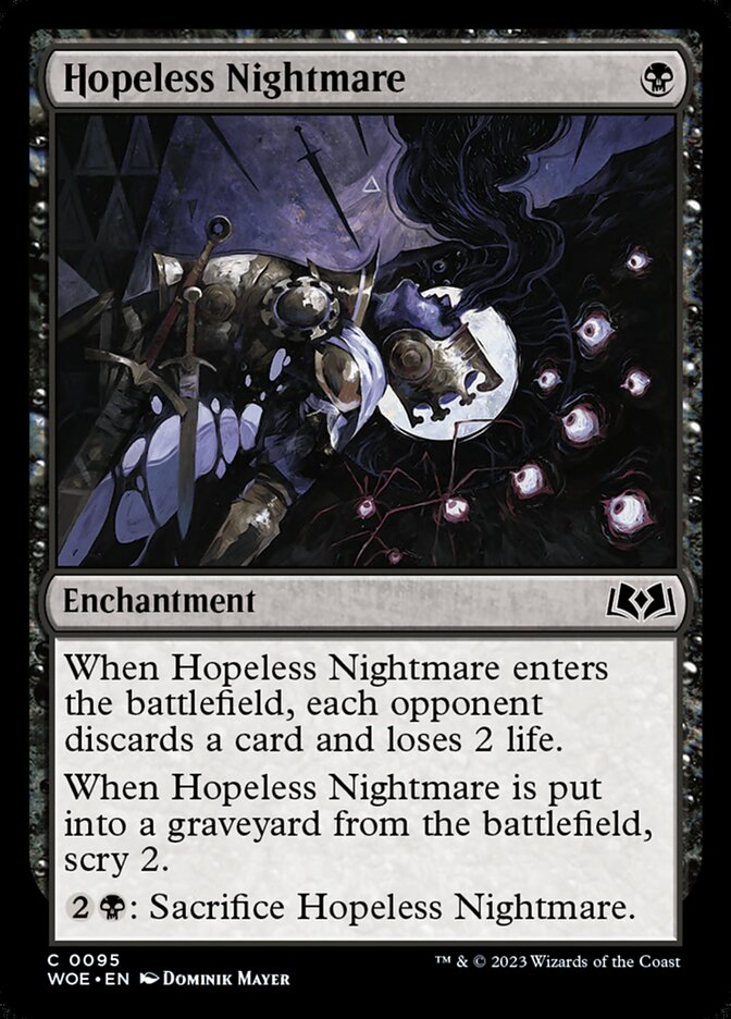 Hopeless Nightmare - (Foil): Wilds of Eldraine
