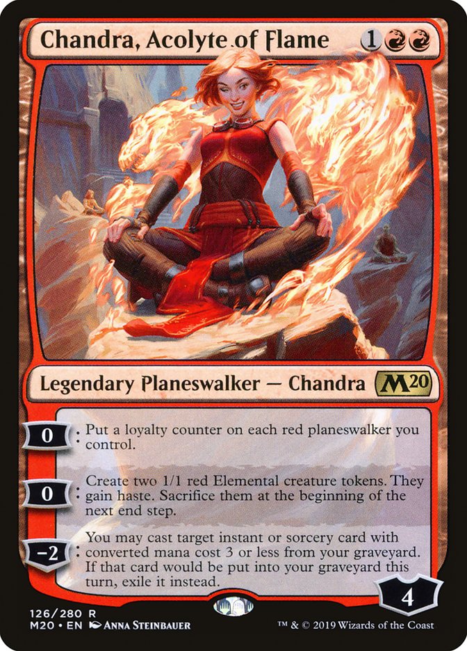Chandra, Acolyte of Flame - (Foil): Core Set 2020