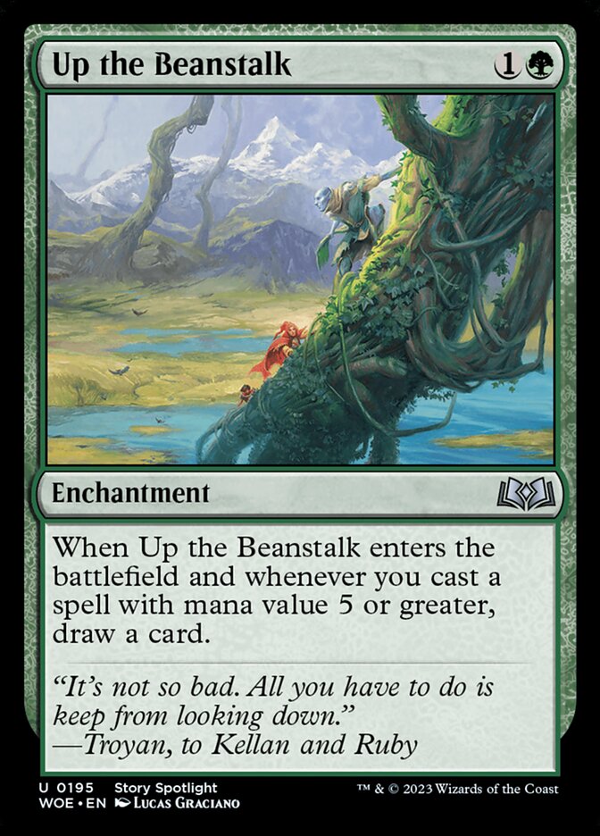 Up the Beanstalk - (Foil): Wilds of Eldraine
