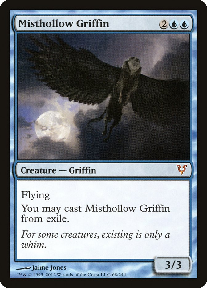Misthollow Griffin - (Foil): Avacyn Restored