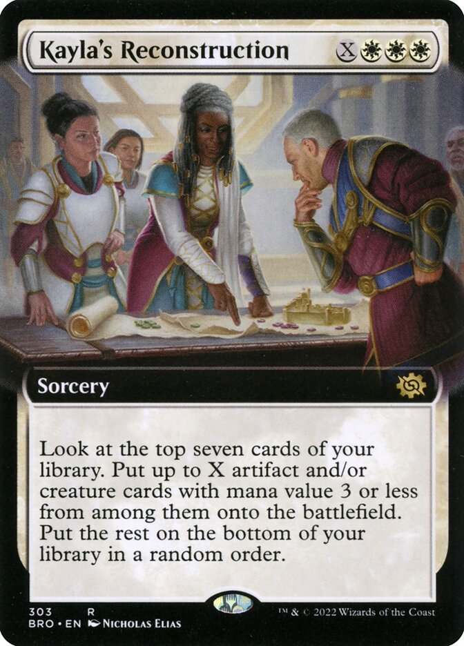 Kayla's Reconstruction (Extended Art) - (Foil): The Brothers' War