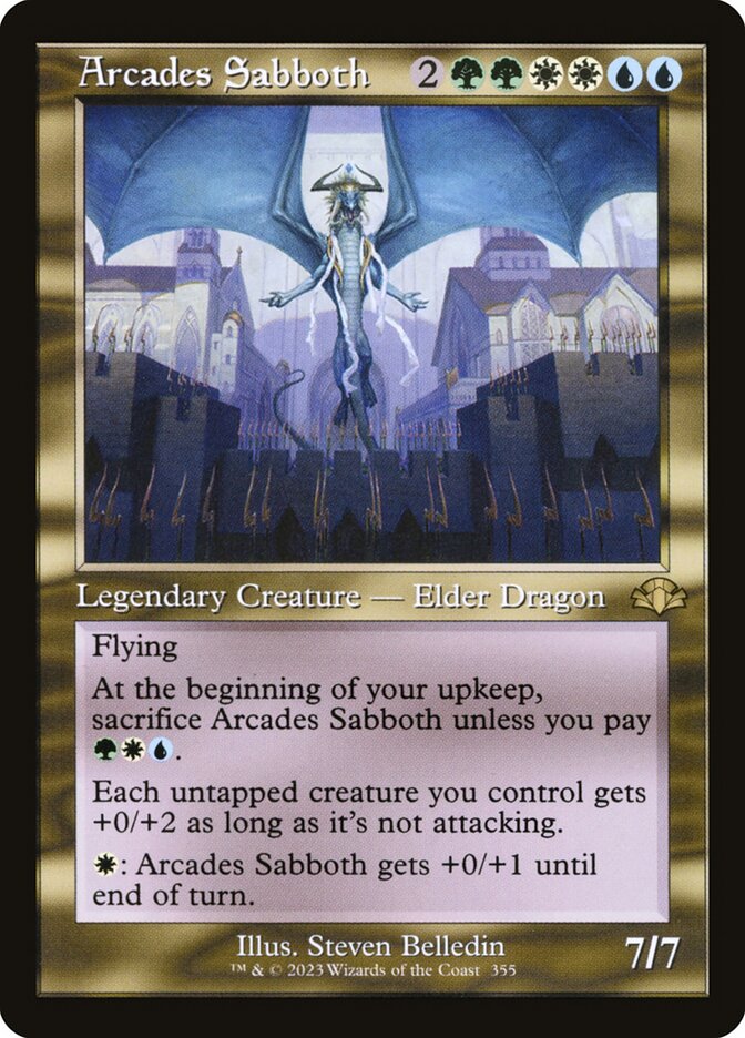 Arcades Sabboth (Retro Frame): Dominaria Remastered