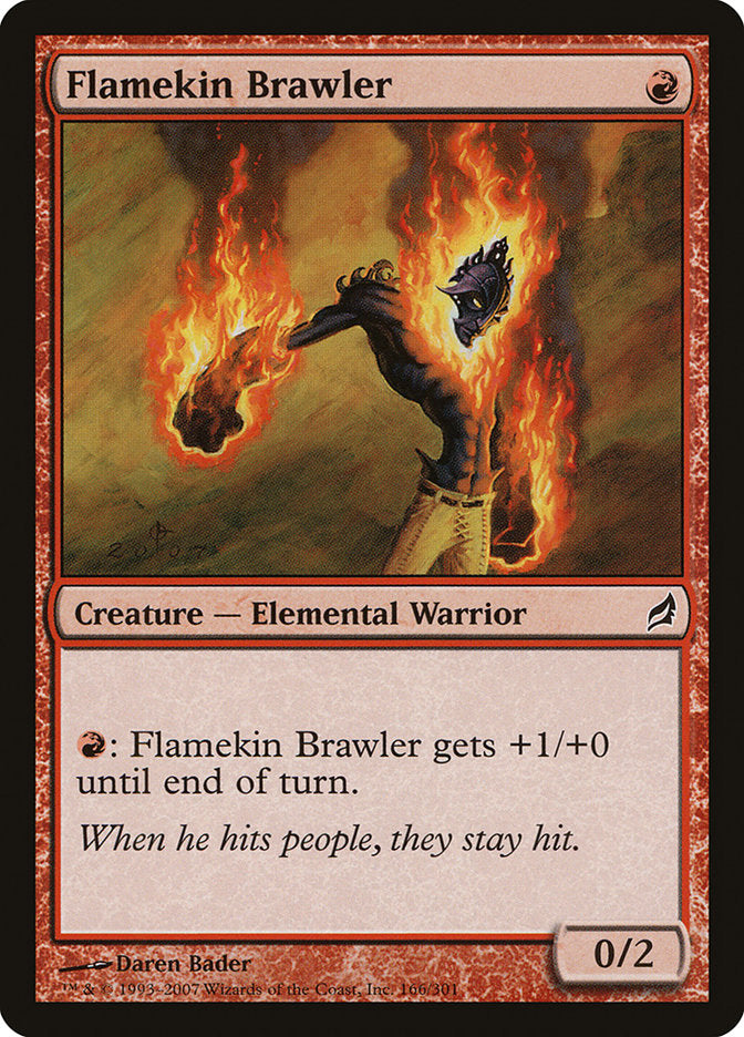 Flamekin Brawler - (Foil): Lorwyn