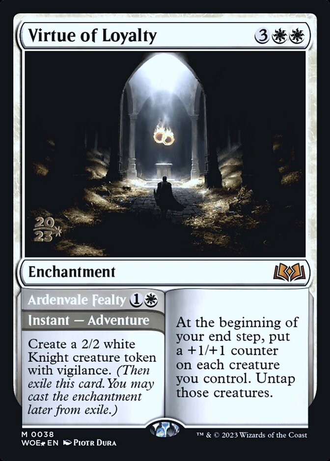 Virtue of Loyalty // Ardenvale Fealty - (Foil): Wilds of Eldraine Promos
