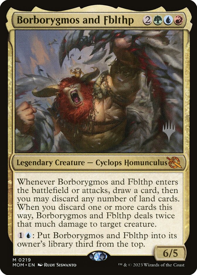 Borborygmos and Fblthp (Promo Pack) (March of the Machine): March of the Machine Promos