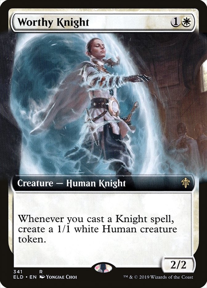 Worthy Knight (Extended Art): Throne of Eldraine