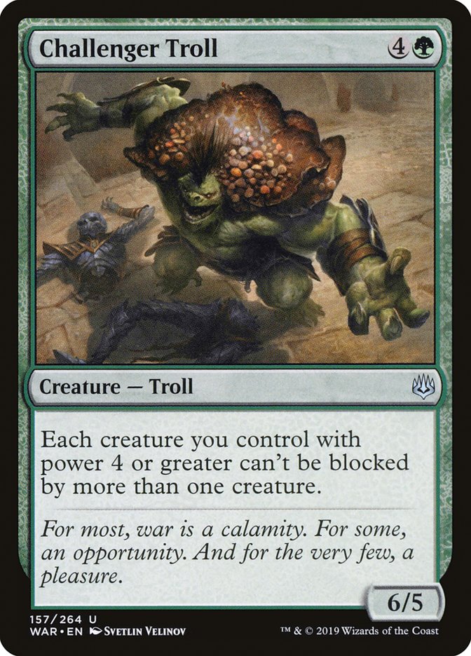 Challenger Troll - (Foil): War of the Spark