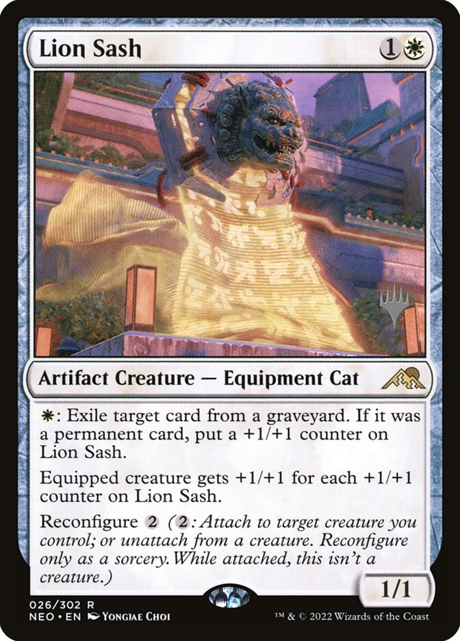 Lion Sash - (Foil): Kamigawa: Neon Dynasty Promos
