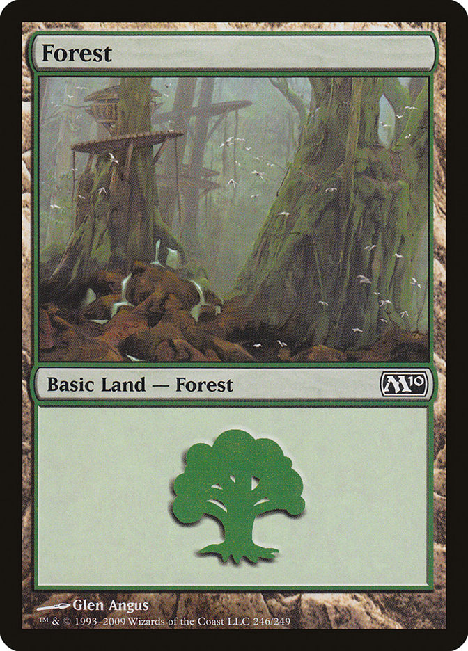 Forest (#246) - (Foil): Magic 2010