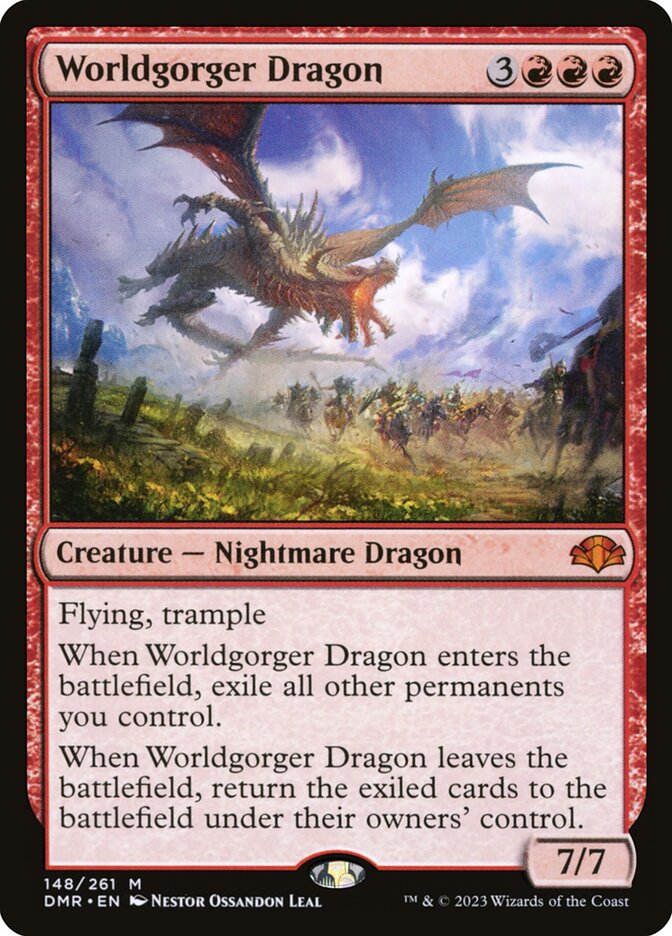Worldgorger Dragon - (Foil): Dominaria Remastered