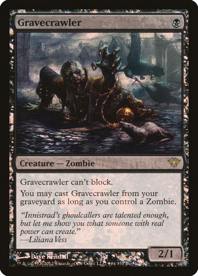 Gravecrawler - (Foil): Dark Ascension Promos