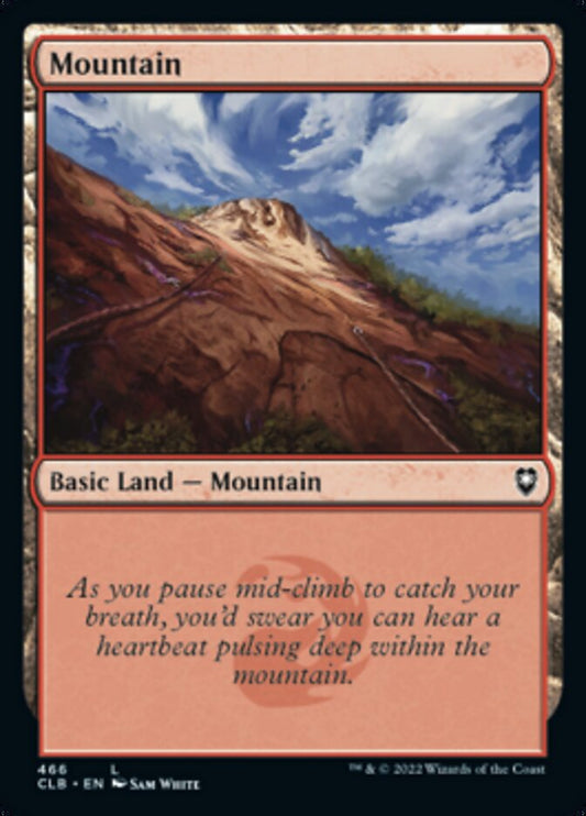Mountain (#466) - (Foil): Commander Legends: Battle for Baldur's Gate