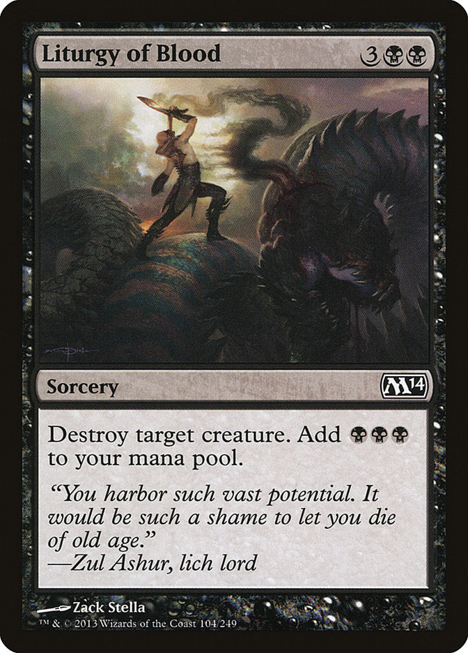 Liturgy of Blood - (Foil): Magic 2014