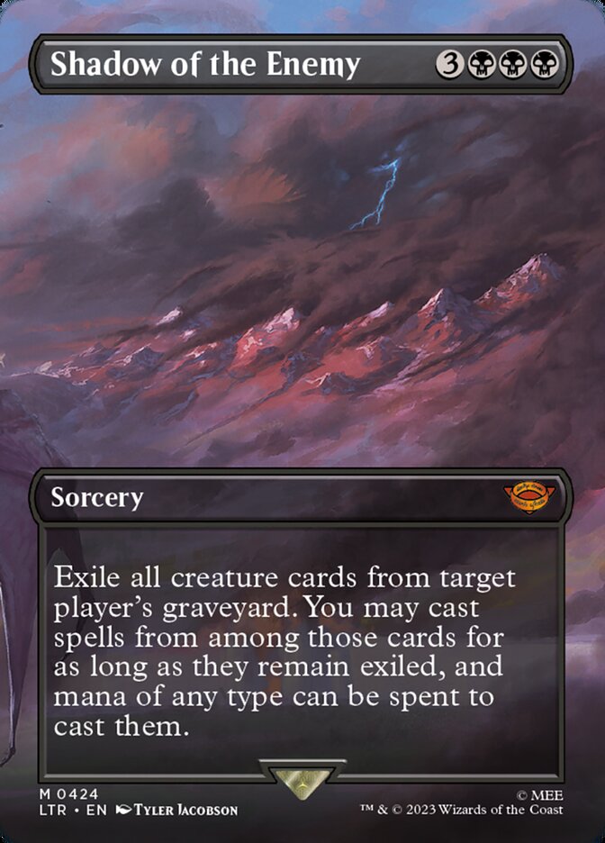 Shadow of the Enemy (Borderless) - (Foil): The Lord of the Rings: Tales of Middle-earth