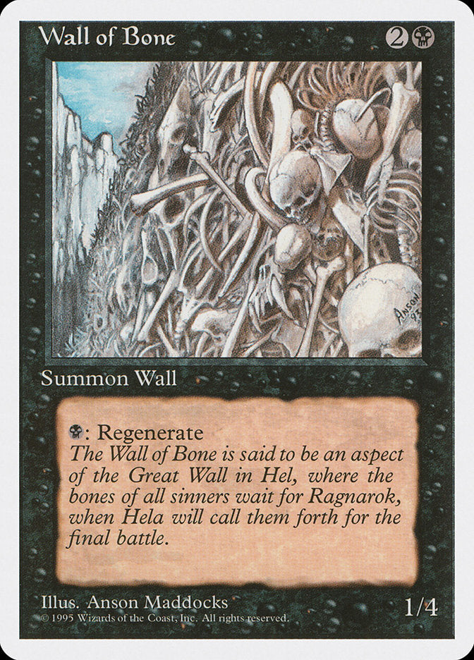 Wall of Bone: Fourth Edition