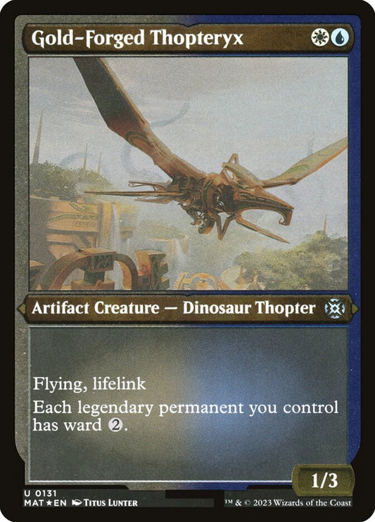 Gold-Forged Thopteryx - (Foil): March of the Machine: The Aftermath