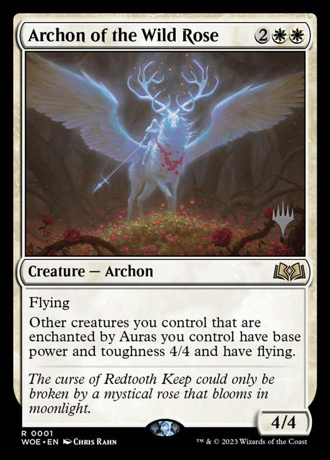 Archon of the Wild Rose - (Foil): Wilds of Eldraine Promos