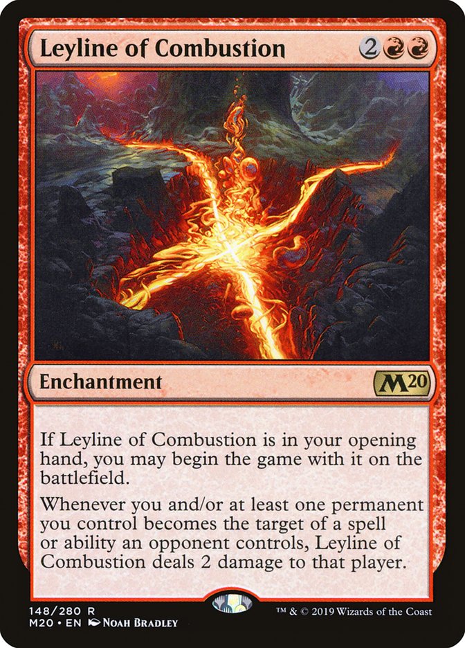 Leyline of Combustion - (Foil): Core Set 2020