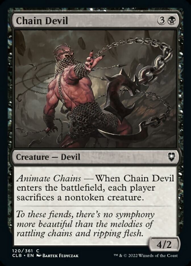 Chain Devil - (Foil): Commander Legends: Battle for Baldur's Gate