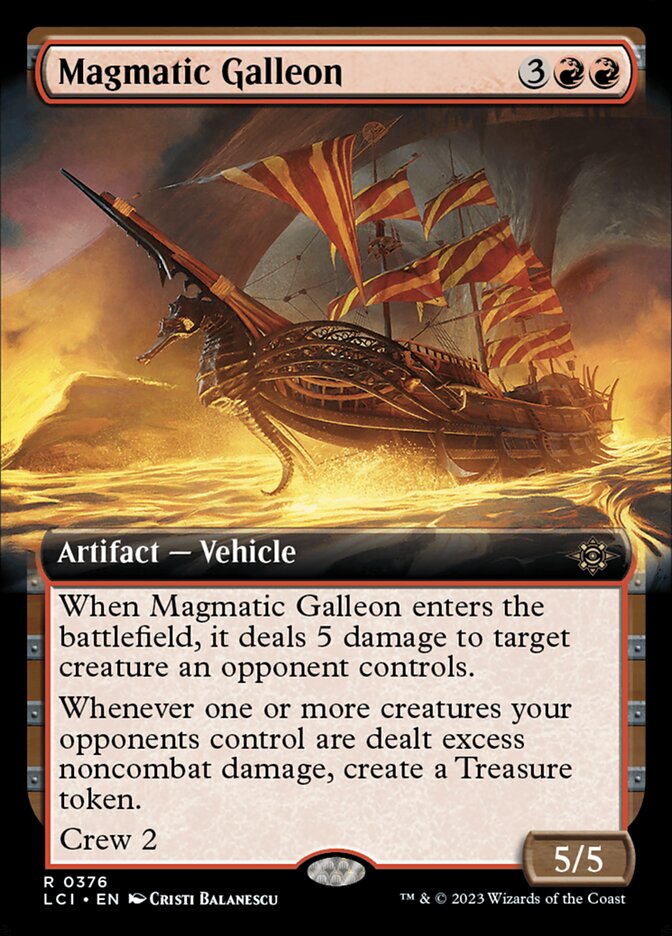 Magmatic Galleon (Extended Art): Lost Caverns of Ixalan