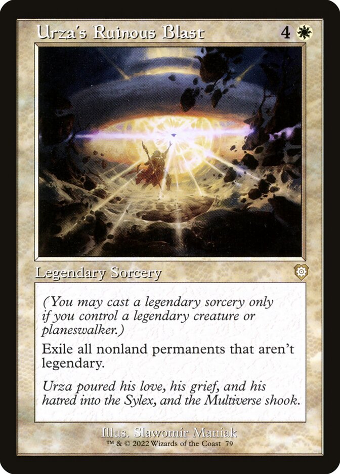 Urza's Ruinous Blast (Retro Frame): The Brothers' War Commander
