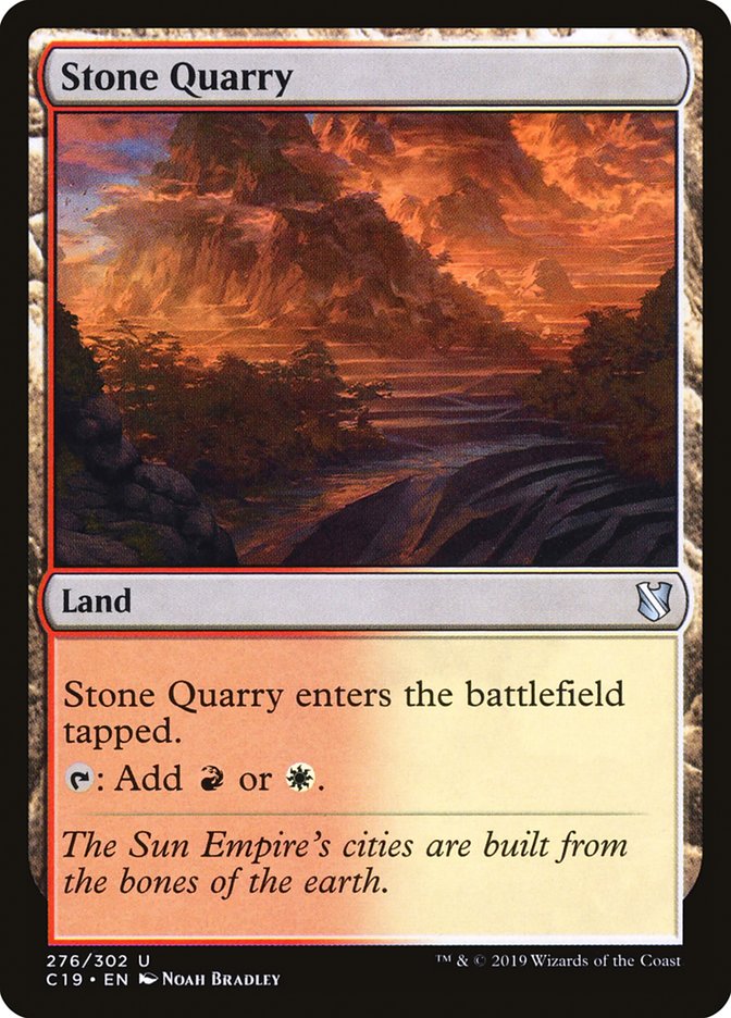 Stone Quarry: Commander 2019