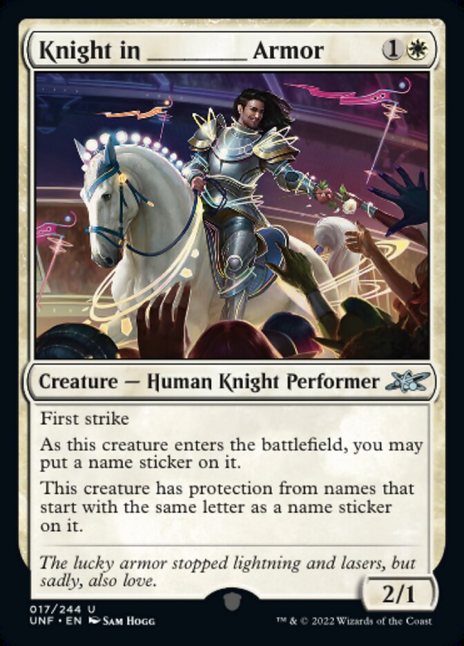 Knight in _____ Armor - (Foil): Unfinity