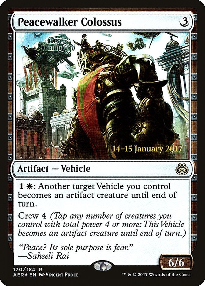 Peacewalker Colossus (Prerelease) (Aether Revolt) - (Foil): Aether Revolt Promos